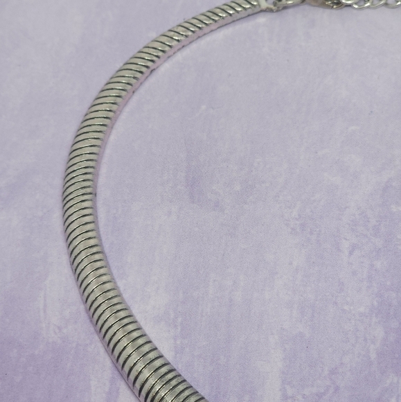 Mother of Pearl Dragonfly Large Statment Necklace Silver Tone - Picture 5 of 8